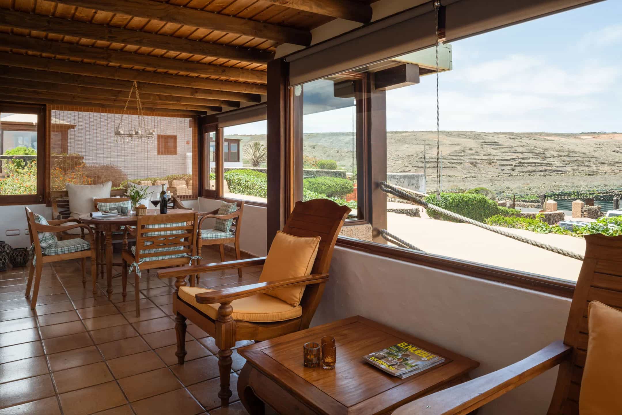 Dining Area at Poniente, Finca La Corona, Lanzarote