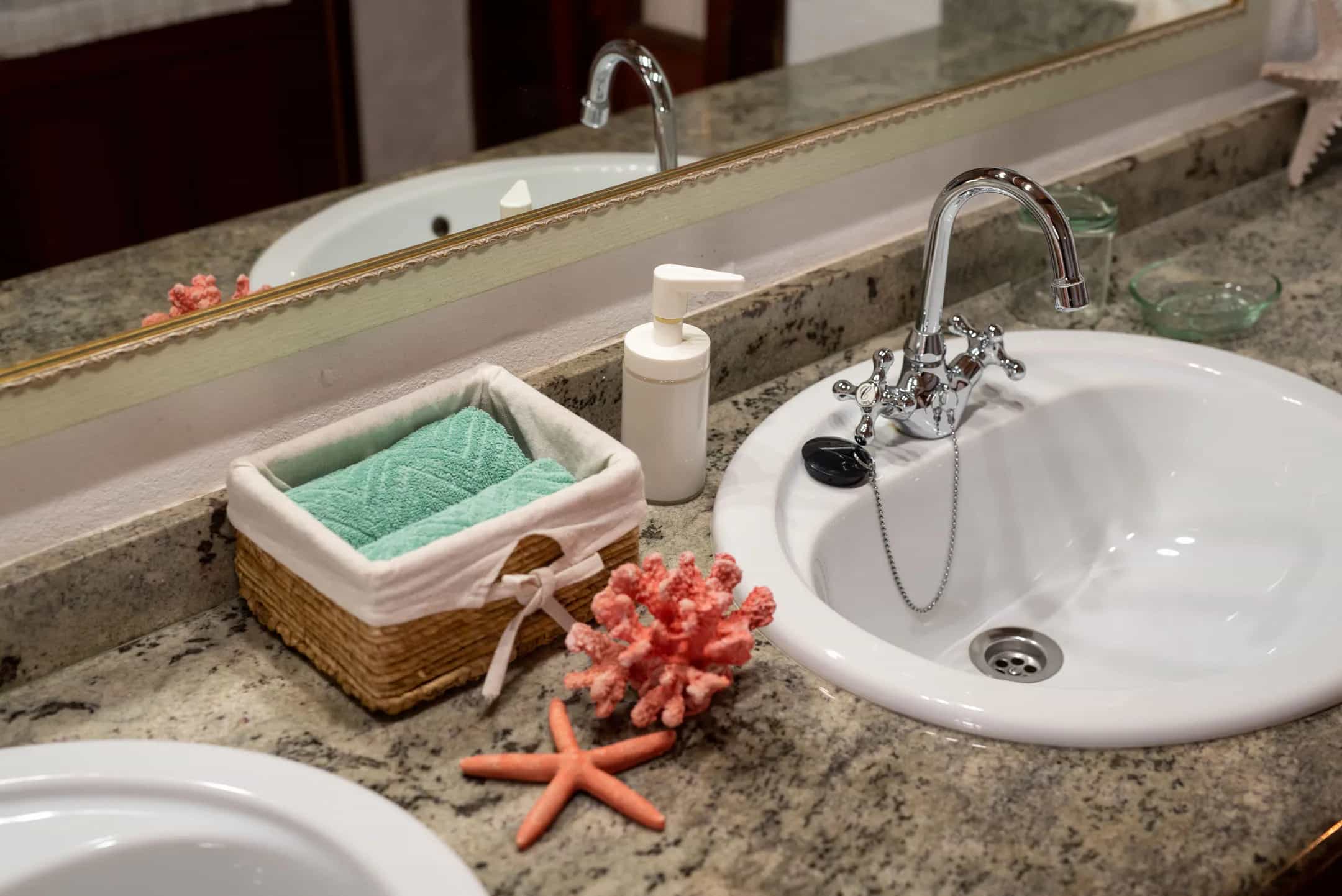 Bathroom at Vista Risco, Finca La Corona, Lanzarote